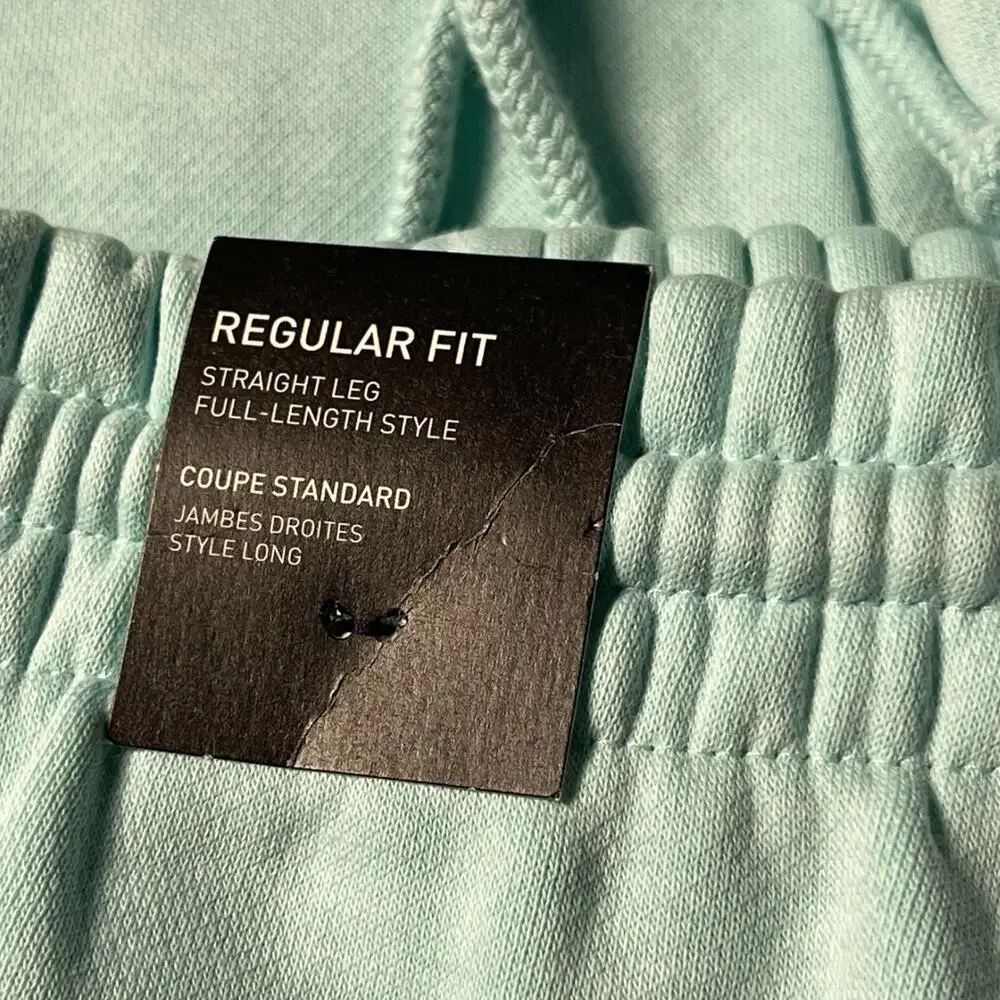 NWT Adidas All Season Large Flash Aqua Joggers Sweatpants Fleece Soft Multisport